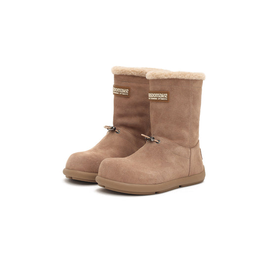 Warm Fleece-Lined Flat Snow Boots-1