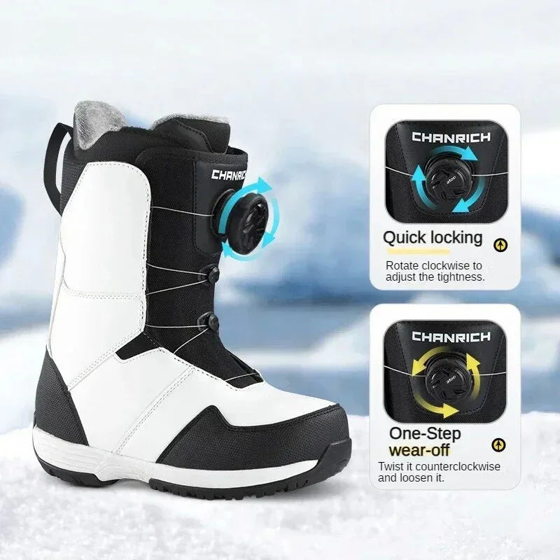 New Outdoor Ski Shoes Adult Winter Warm Ventilate Skiing Shoes-1